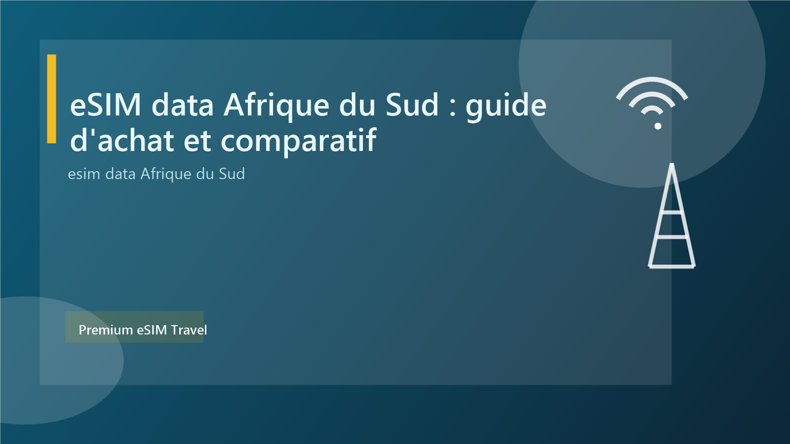 eSIM data Afrique du Sud : guide d'achat et comparatif