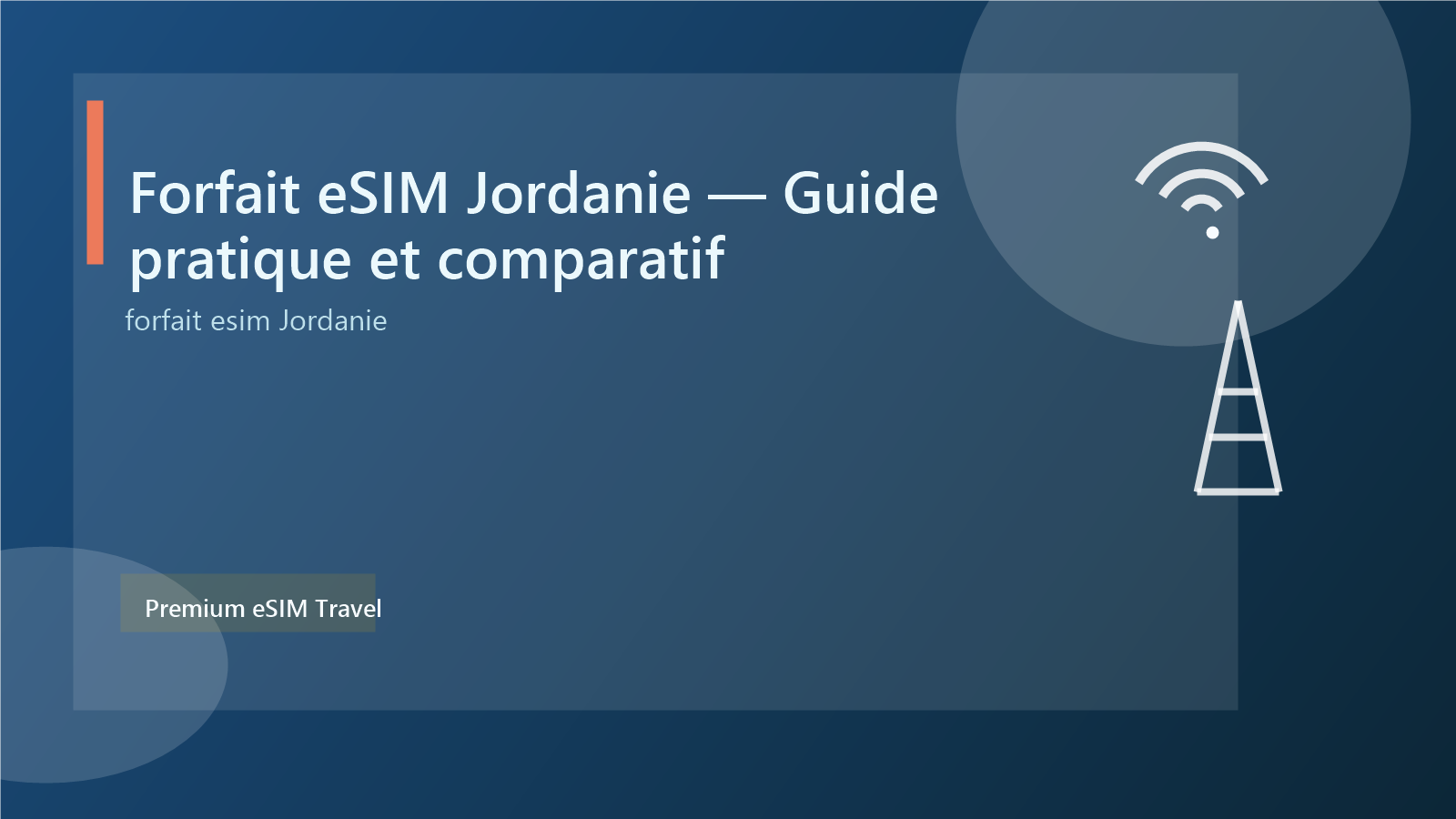 Forfait eSIM Jordanie — Guide pratique et comparatif